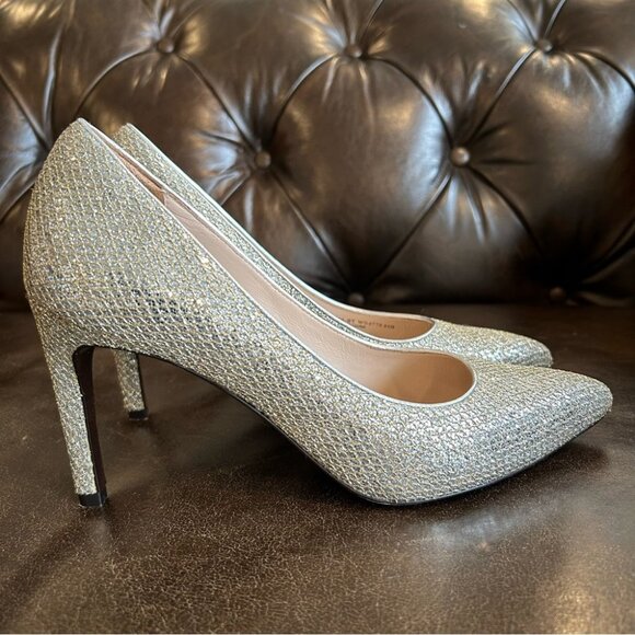Cole Haan Eliza Grand Pumps Gold/Silver Glitter size 8.5 - Picture 1 of 10